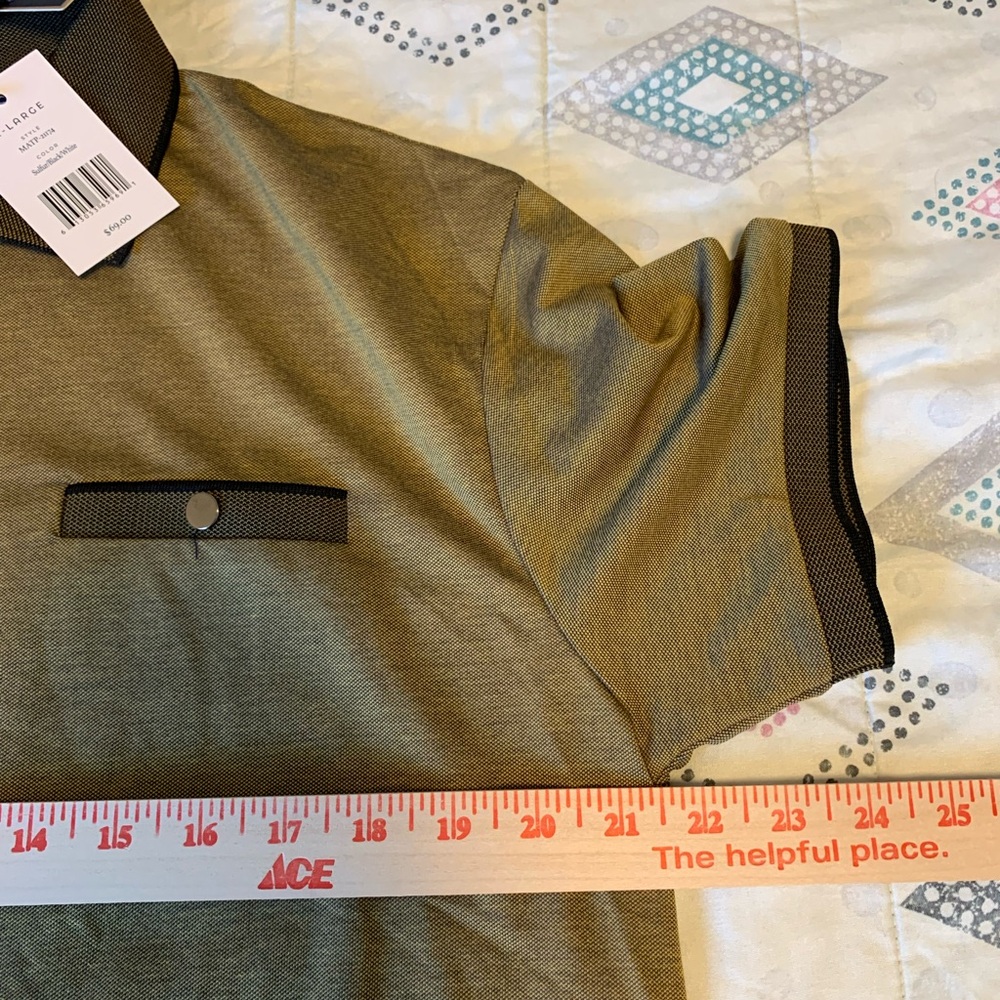 Marc Asher - 1/4 Zip slim fit Polo Shirt - NWT - Picture 5 of 6